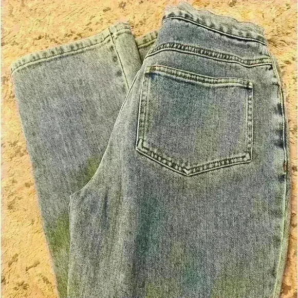 Newport News Jeanology vintage lace up y2k jean size 4 90s - Picture 4 of 5